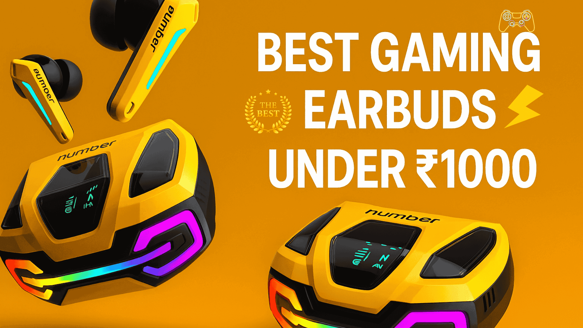Number Super Buds GTM9 gaming earbuds best for gamers and availabe unde 1000.